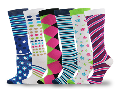 Think Medical - Prestige Medical Printed Compression Socks - 24 Styles to Choose