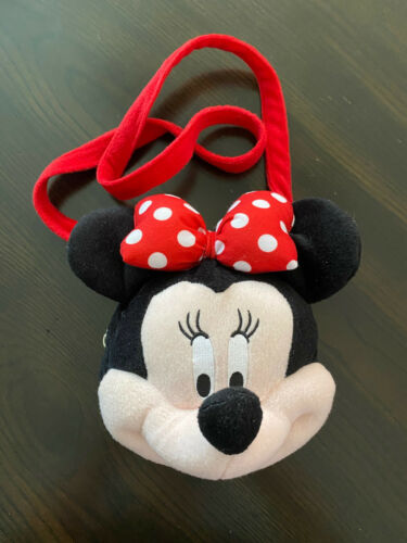 Disney Minnie Mouse Shoulder bag plush purse Minnie Mouse Soft Head