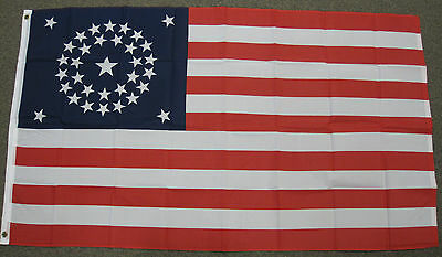 3x5 34 Star Usa Flag American Us Civil War Banner F004