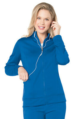 Urbane Women's Long Sleeve P-Tech Modern Warm-Up Scrub Jacket. 9872