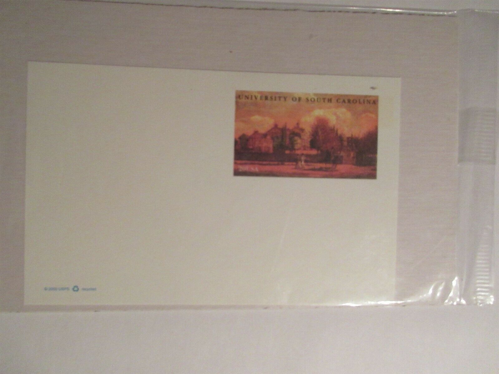 2000 Usps University Of South Carolina 20 Cent Postcard