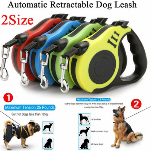 16ft Automatic Retractable Dog Leash Pet Collar Automatic Walking Lead FreeLeash