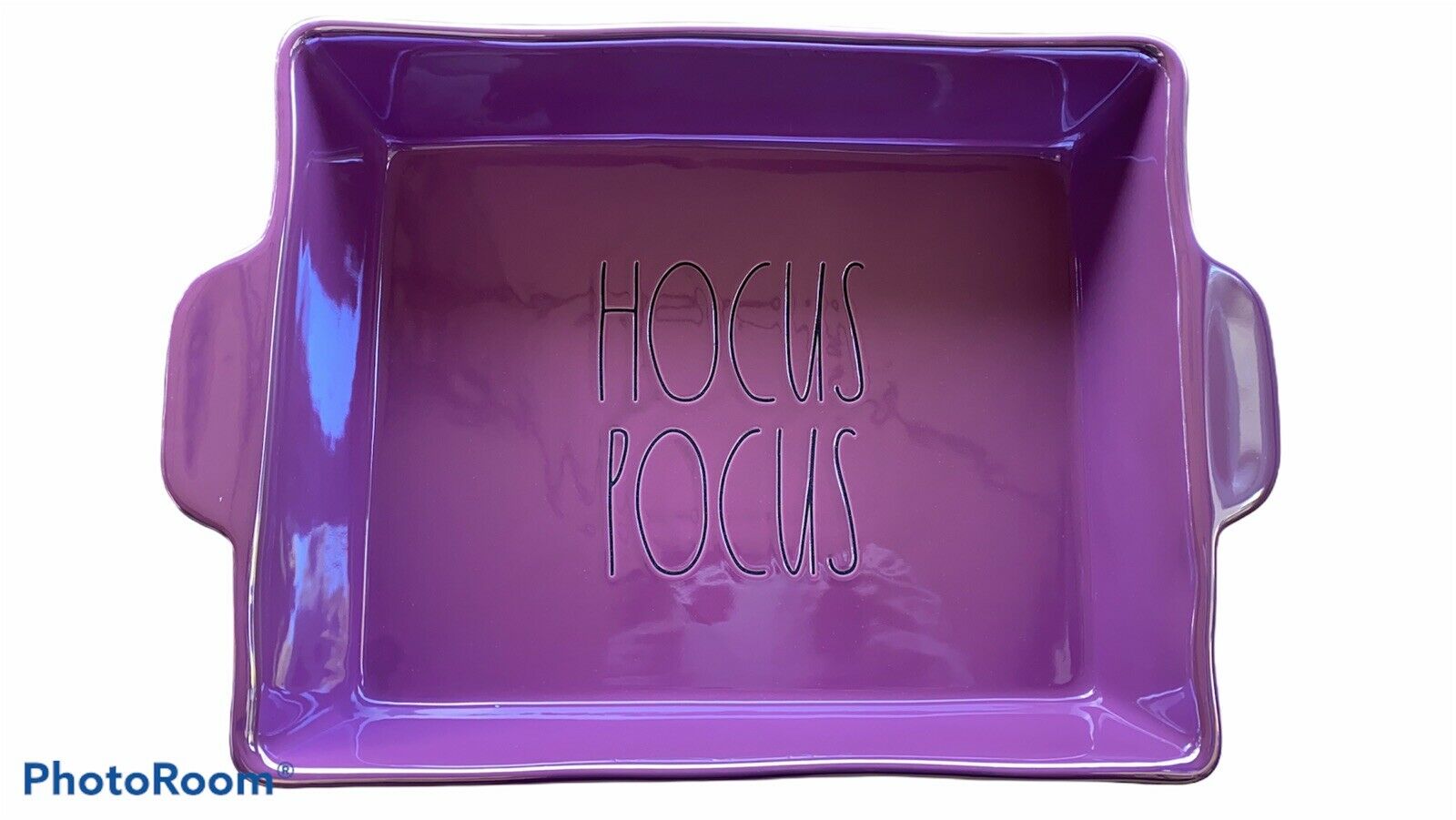 Rae Dunn Halloween Hocus Pocus 2021 Casserole Baking Dish Purple Nib Iridescent