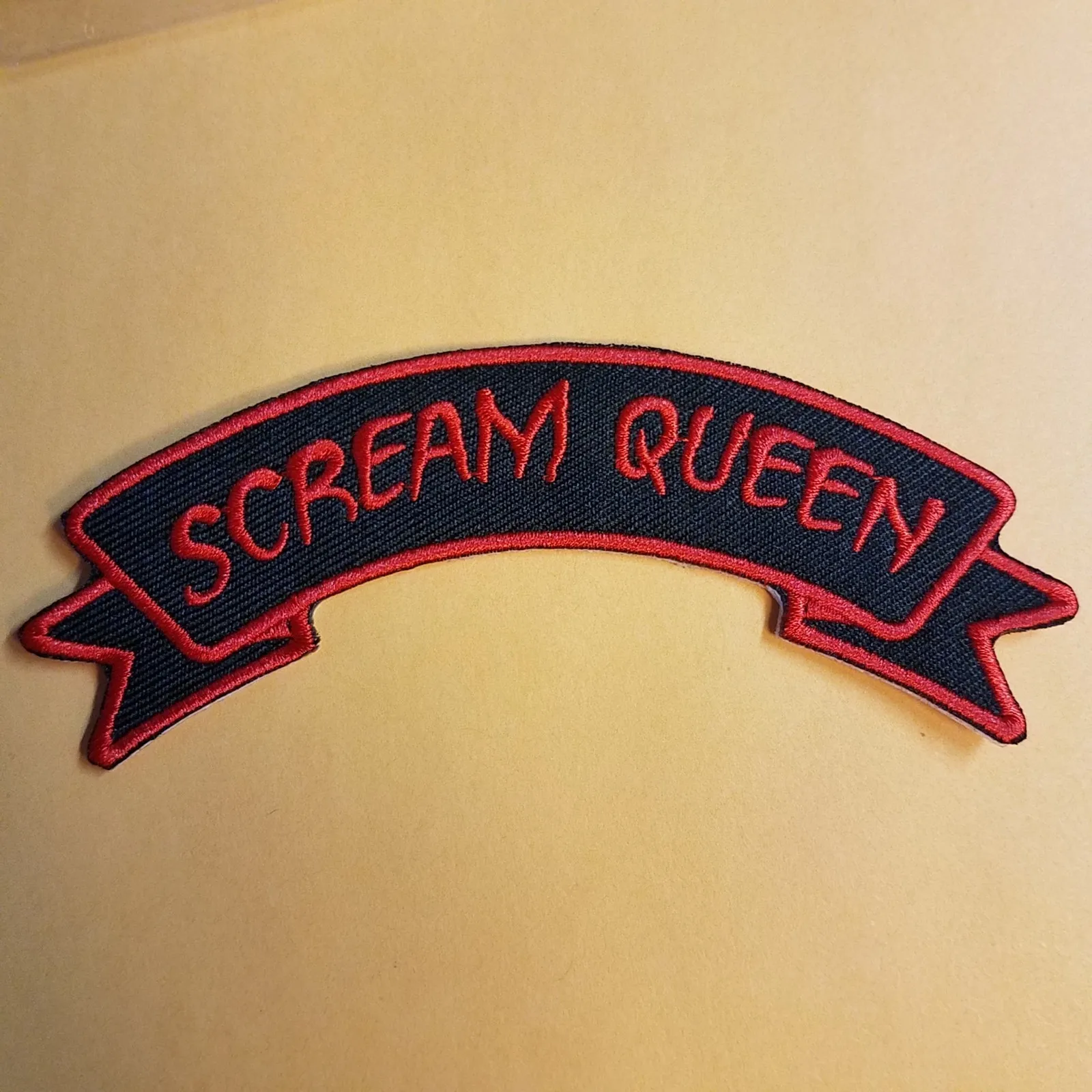 Scream Queen Horror Patch 4 1/2 inches Wide