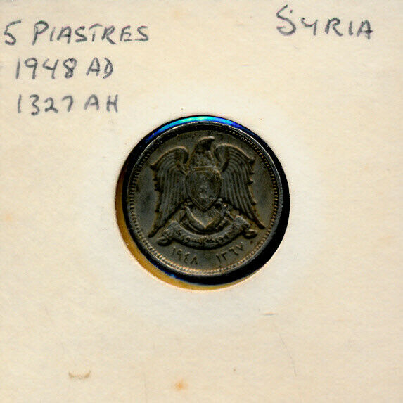 Syria - 5  Piastres  - 1948 - K82