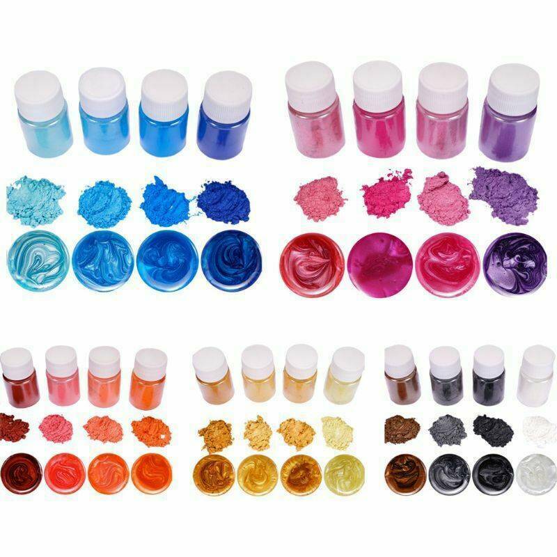 20 Colors Luminous Powder Resin Pigment Dye Uv Resin Epoxy Diy Making Jewelry